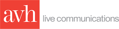 AVH live communications logo